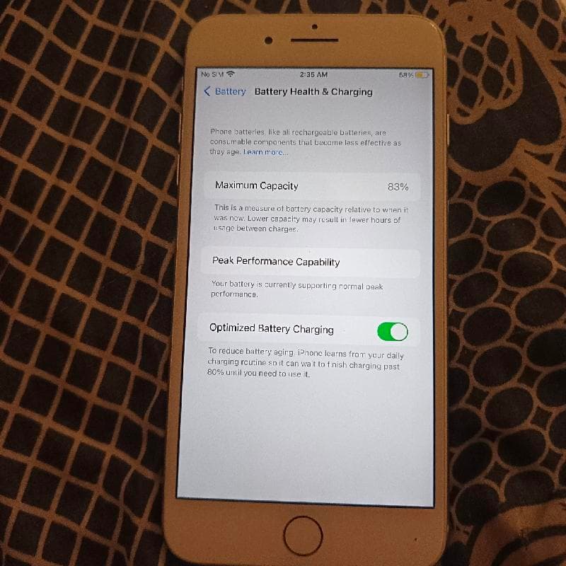 i phone 8 plus good condition 64 GB Battery 87%