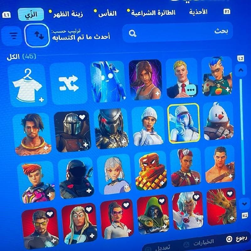 بيع حساب فورت نايت 2020