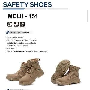 hand bag and safety shoe