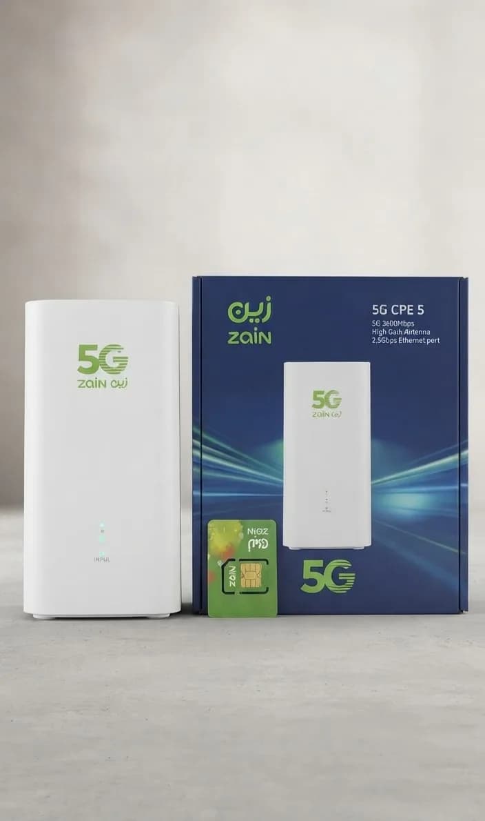 جهاز وشريحة بيانات 5G من زين