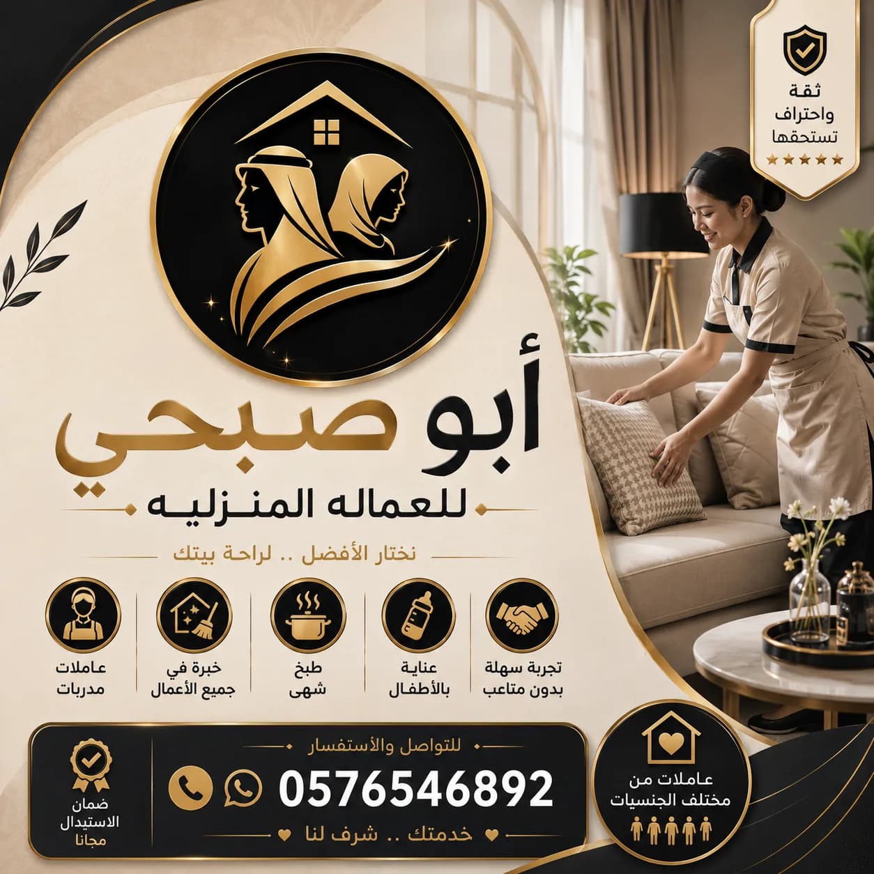 يوجد طباخه فلبينيه ممتازه للتنازل