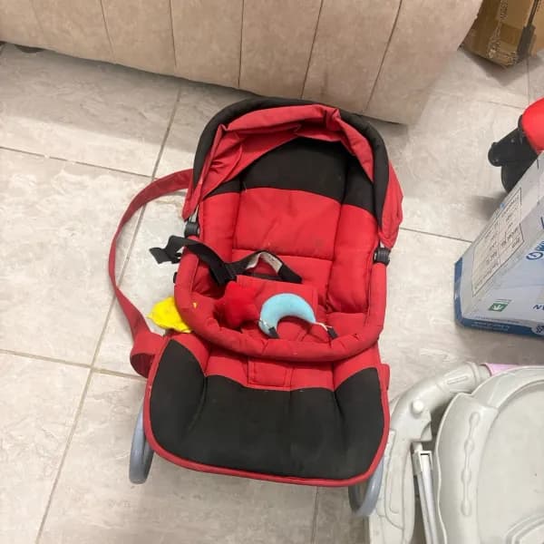 Baby walker and chair, both for 100