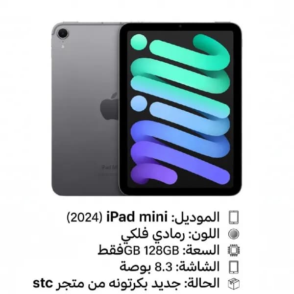 - Model: iPad mini (2024) -