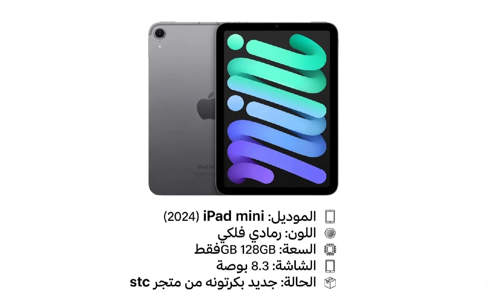- Model: iPad mini (2024) -