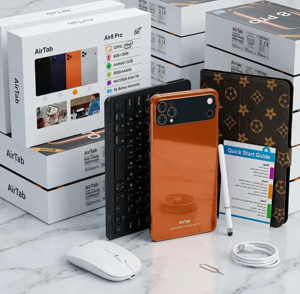 تابلت Airtap Air 8 Pro 5G – 1 تيرا + كيبورد وماوس