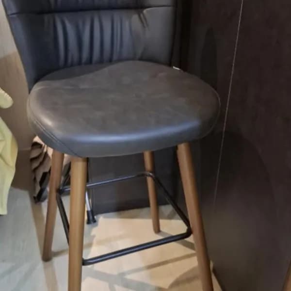 Leather bar stool, height 1.5 meters, from SACO