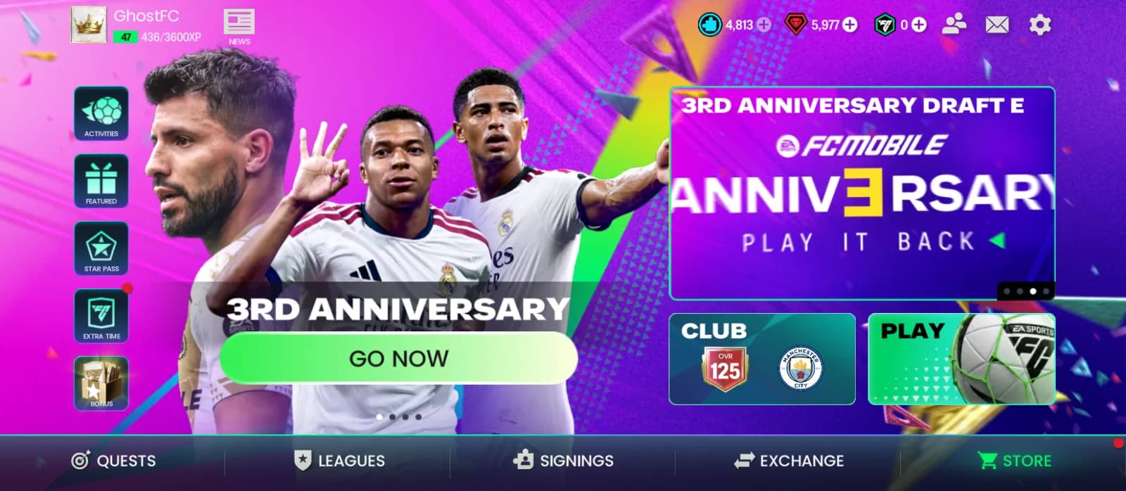 حساب FC Mobile ريت 125 OVR – للبيع
