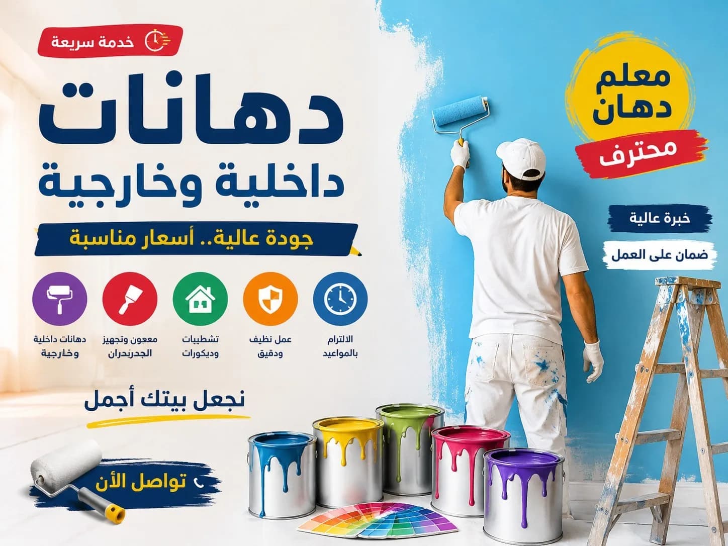 دهانات جدة | معلم دهانات محترف | أسعار مناسبة وجود